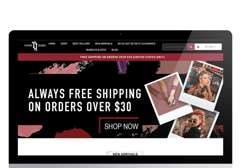 cosmetics makeup website design